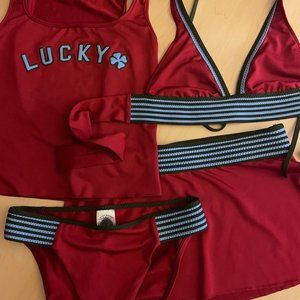 Lucky Brand Triangle Bikini Set - Vintage 90s Y2K